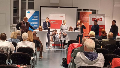 Dirk Moritz, Christian Dirb, Tanja Brixius, Koba Krause, Anja Dorscheid und Andreas Sauder 