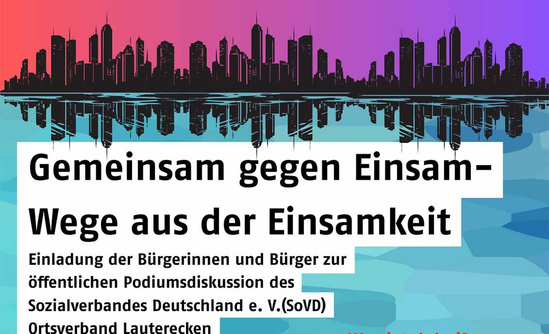 Ankündigungsplakat für die Veranstaltung. 