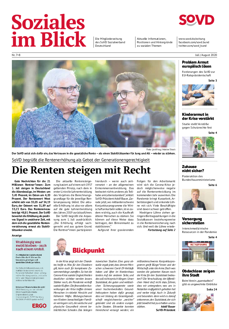 SoVD-Zeitung 07+08/2020 (Rheinland-Pfalz/Saarland)