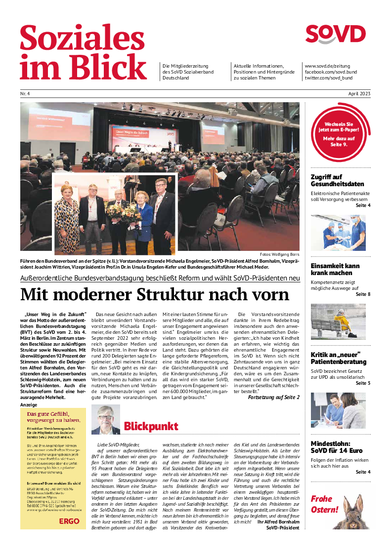 SoVD-Zeitung 04/2023 (Rheinland-Pfalz/Saarland, Baden-Württemberg)