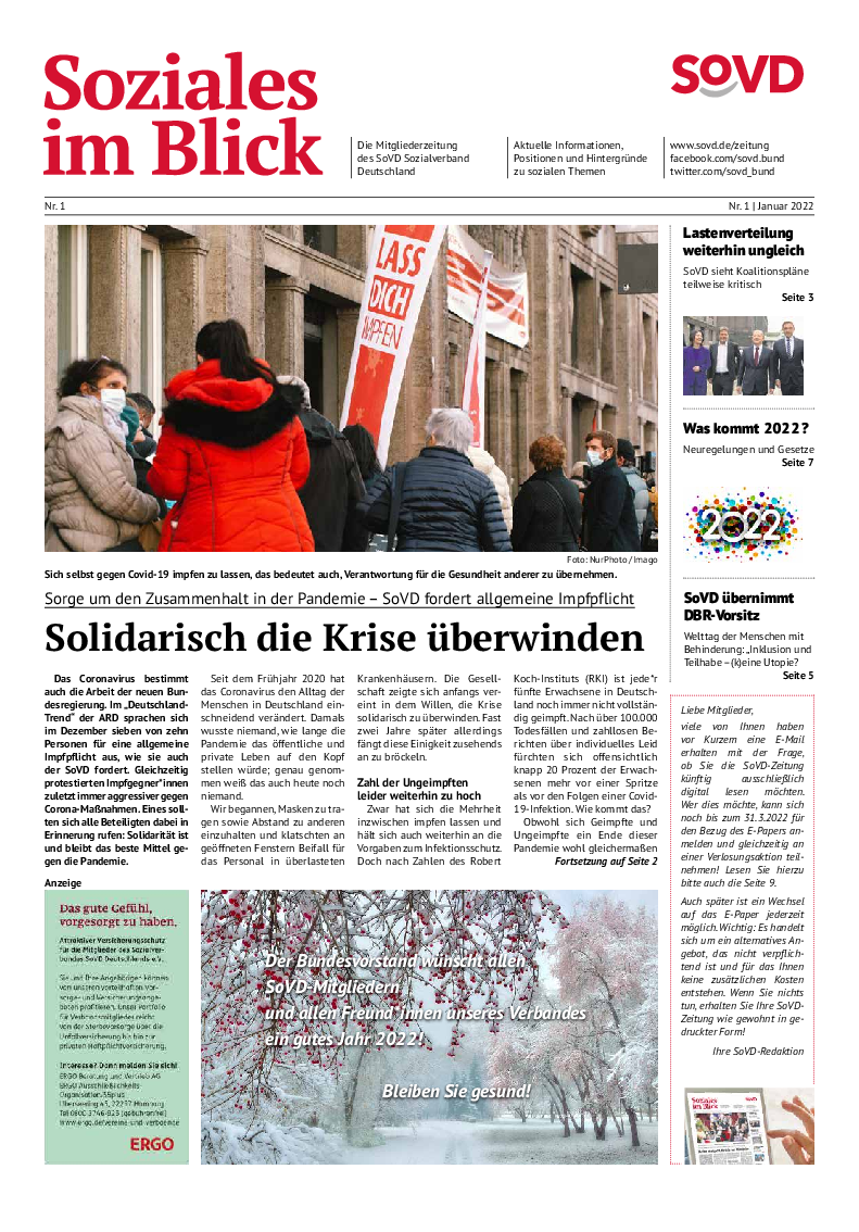 SoVD-Zeitung 01/2022 (Rheinland-Pfalz/Saarland)