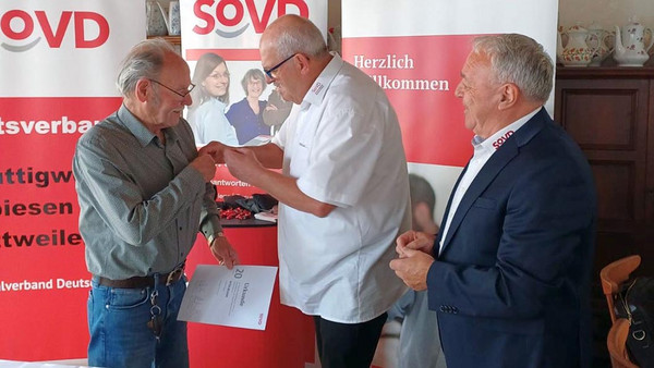 V. li.: Otto Becker, Manfred Piro und Volker Lieblang