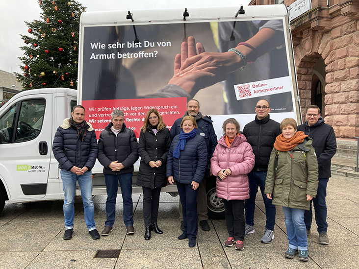 Die Aktivist*innen beim Aktionstag in Mainz