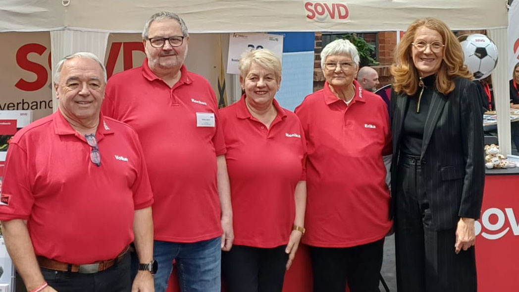 V. li.: Volker Lieblang, Rochus Hauck, Monika Six, Erika Abel und Petra Berg. 
