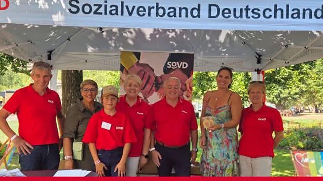 Das Standteam des SoVD-Landesverbandes