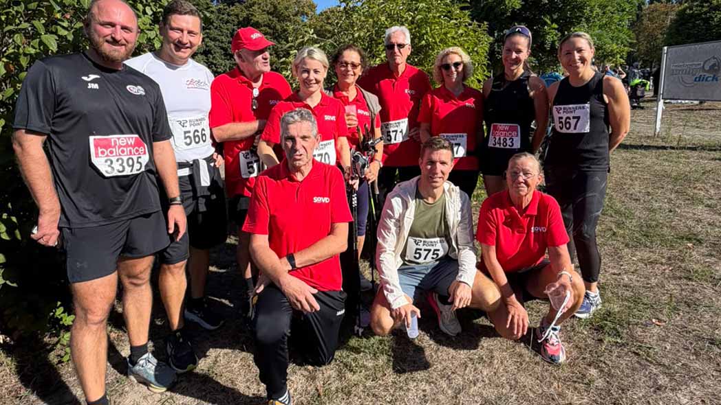 Das SoVD-Team, das am Vereinslauf der LG Rülzheim teilnahm.